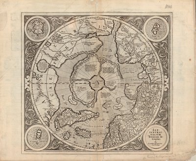 Map of the North Pole and Northern Areas (1628) by Unbekannt Unbekannt